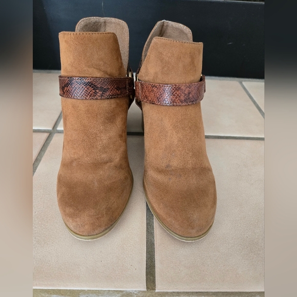 Suede Caramel Booties - Picture 3 of 5